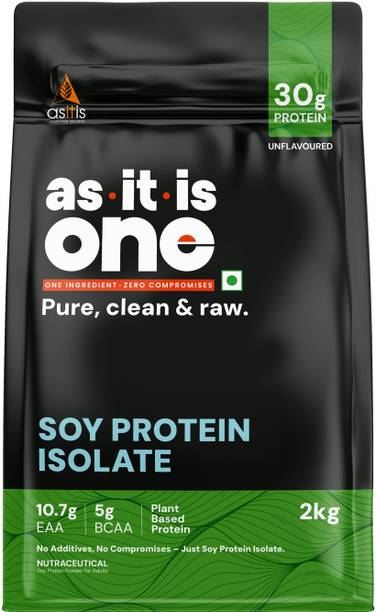 AS-IT-IS Nutrition One Soy Protein Isolate -Complete Amino Acid Plant-Based(2kg, unflavour)