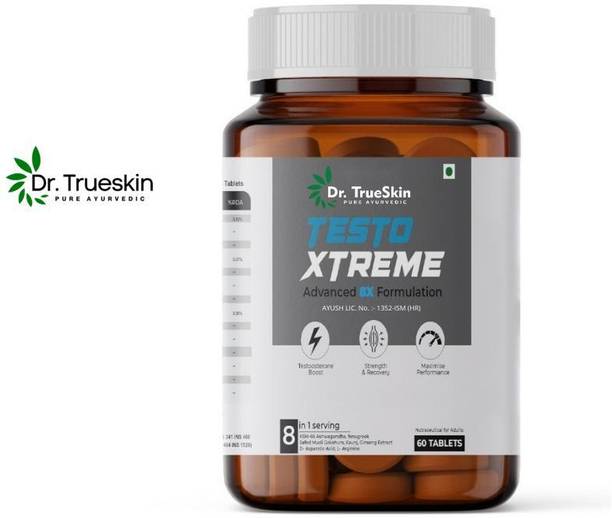 Dr.trueskin Testo Xtreme Tablets for stamina and daily health boost Plant-Based Protein