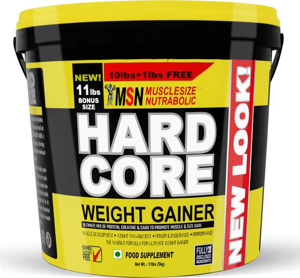 MUSCLE SIZE Hardcore Weight Gainer for Bulk Mass Gain 11lbs Weight Gainers/Mass Gainers