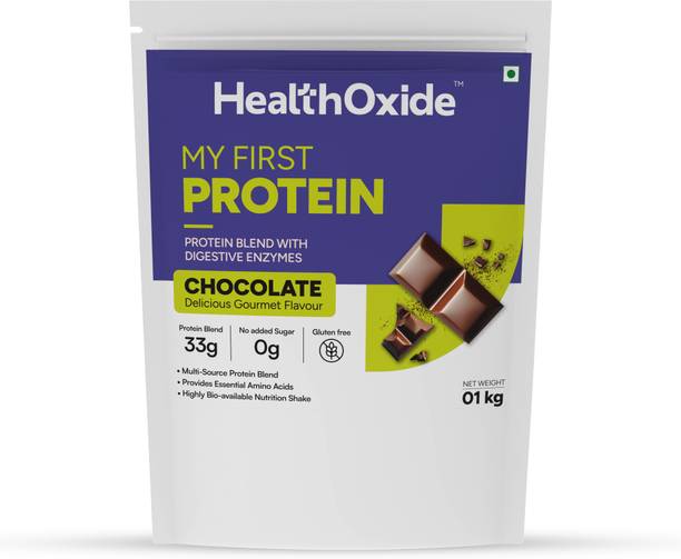 HEALTHOXIDE My First Protein Powder For Beginner | Multi Source Blend With Digestive Enzymes Whey Protein