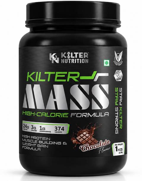Kilter Nutrition KN Mass Gainer | High Protein Weight Gainer Powder | 24g Protein, 3g Creatine Weight Gainers/Mass Gainers