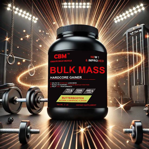 CBM BulK Mass Protein Butterscotch 2lb 907gm Weight Gainers/Mass Gainers
