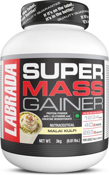 Labrada nutrition Super Mass Gainer 3kg |(Malai Kulfi) Weight Gainers/Mass Gainers