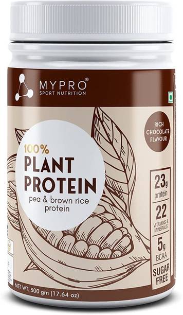 Mypro Sport Nutrition Plant Protein Powder Pea &Brown Rice Protein Plant Based Vegan Protein Supplement