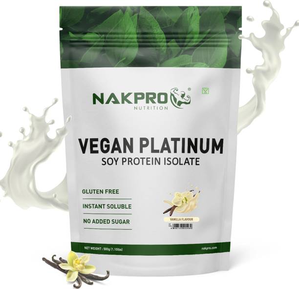 Nakpro Vegan Soy Protein Isolate 90% | Plant Protein Supplement Powder प्लांट-बेस्ड प्रोटीन