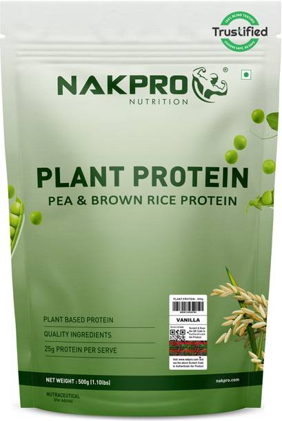 Nakpro Plant protein powder | Pea & Brown rice Blend | 25g Pro | Plant-Based Protein