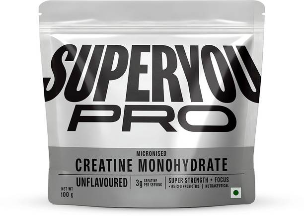 SUPERYOU Pro Creatine Monohydrate|33 Servings| Boosts Muscle Strength & Brain Focus Creatine