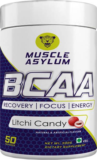 Muscle Asylum BCAA - with BRAIN BOOSTERS -100% Micronized Vegan, Recovery, Memory, Focus BCAA