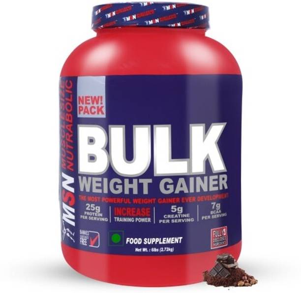 MUSCLE SIZE Bulk Mass Gainer For Bulk Gain 6lbs Weight Gainers/Mass Gainers