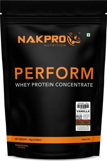 Nakpro 100% Perform Concentrate | 24.7g Protein, 5.7g BCAA | Whey Protein