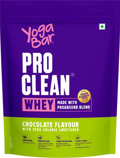 Yogabar Whey Protein Isolate + Concentrate|Chocolate 907g|26g Protein/Scoop|2lbs Whey Protein