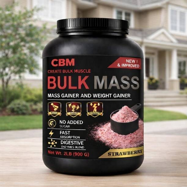 CBM Bulk Mass Hard Core Gainer Strawberry Weight Gainers/Mass Gainers