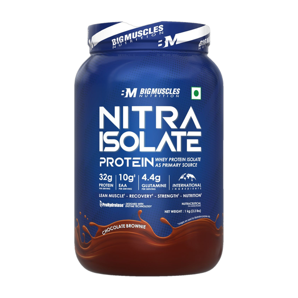 BIGMUSCLES NUTRITION Nitra Isolate | 32g Protein | 10g EAA | Whey Protein with ProHydrolase Enzyme | Whey Protein