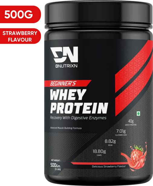 DNUTRIXN Beginner's High Whey Protein with Digestive Enzyme, Multivitamin Whey Protein