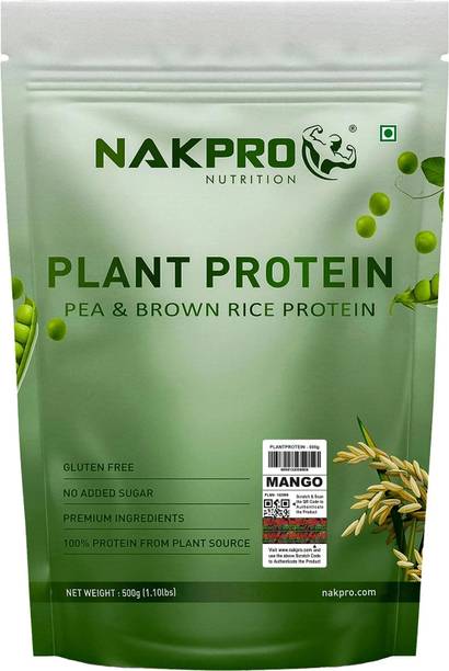 Nakpro Vegan Plant Protein Powder for Muscle Gain and Recovery | Nutrition Supplement | Plant-Based Protein