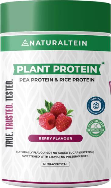 NATURALTEIN Plant Protein Pea and Rice Based | Naturally Sweetened No Artificial Ingredients Plant-Based Protein