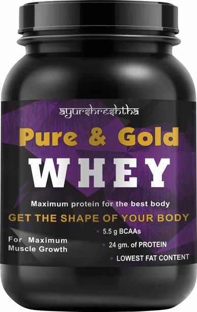 Ayurshreshtha Whey Protein Powder For Muscle Gain For Men Women Boys Girls Beginners Whey Protein