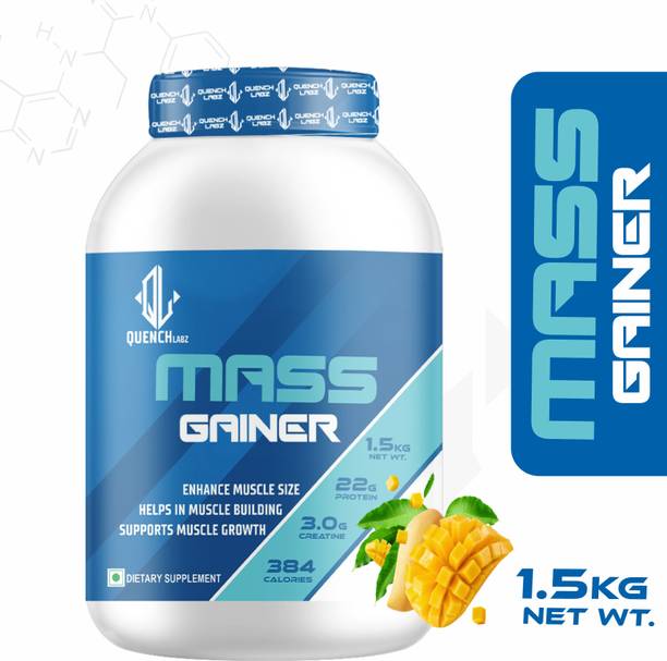 QUENCHLABZ Mass Gainer | High-Calorie Protein Supplement for Muscle Growth | Weight Gainers/Mass Gainers
