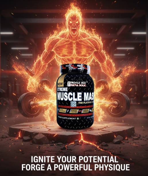 MUSCLE SIZE Xtreme Muscle Mass Gainer | High Protein & High Carb Formula Weight Gainers/Mass Gainers