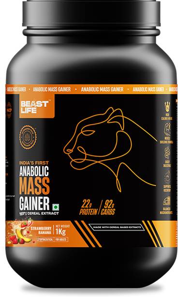 BeastLife High Protein Gainer - No Maltodextrin Weight Gainers/Mass Gainers