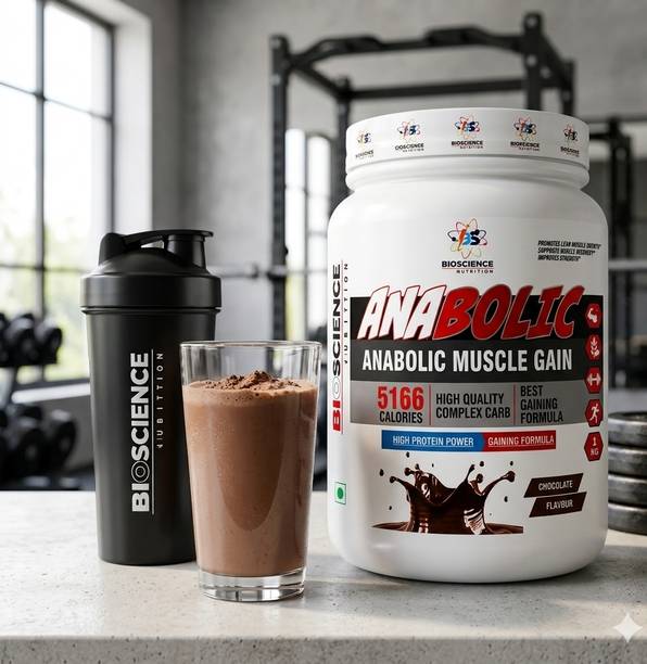 Bioscience Nutrition Anabolic Muscle Gain Pro With High Carbs And Protien Mass Gainer Weight Gainers/Mass Gainers