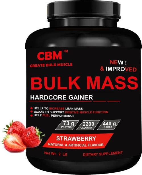 CBM Bulk Mass Hard Core Gainer Strawberry Weight Gainers/Mass Gainers