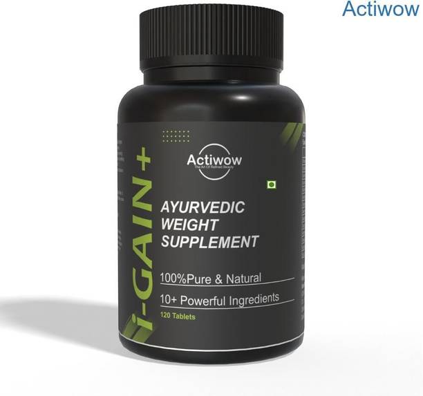 ACTIWOW i-Gain+ I Herbal Weight & Mass Gainer I Supports Fast Muscle Growth Weight Gainers/Mass Gainers