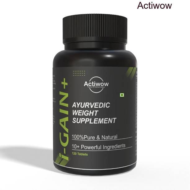 ACTIWOW i-Gain+ I Herbal Protein Gainer I Supports Mass Gain & Muscle Growth Weight Gainers/Mass Gainers