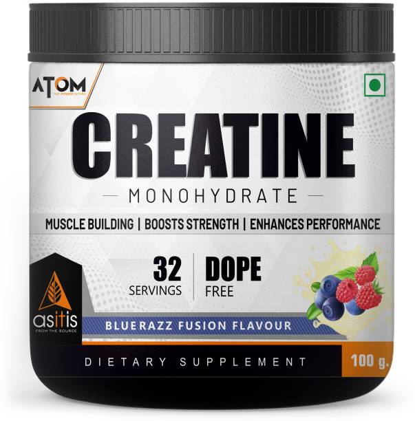 AS-IT-IS Nutrition ATOM Monohydrate 100g | Blue razz Flavour | Creatine