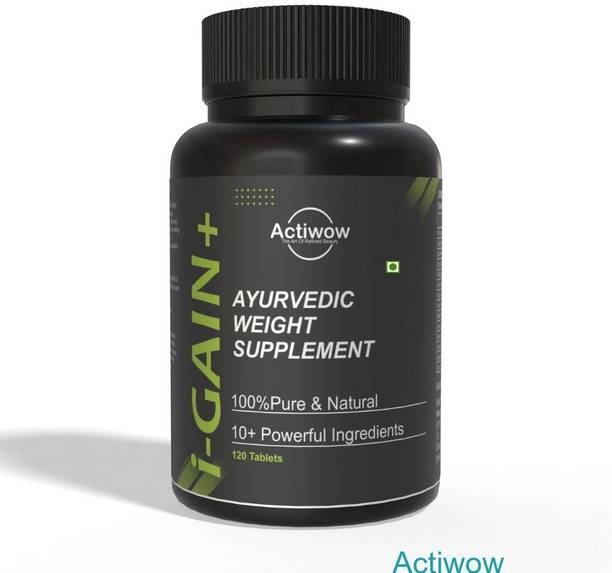 ACTIWOW i-Gain+ I Herbal Weight Gainer I Helps You Achieve Lean Muscle Growth Weight Gainers/Mass Gainers