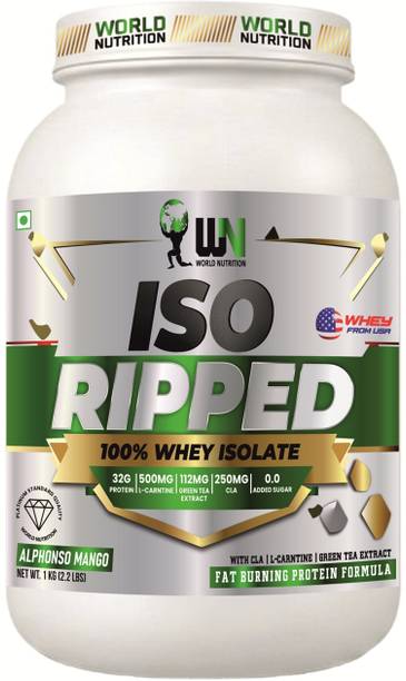 WN WORLD NUTRITION ISO Ripped 100% Isolate High Protein Fat Burning Supplement Whey Protein