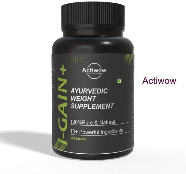 ACTIWOW i-Gain+ I Herbal Muscle Gainer I Fast Weight & Muscle Boost Weight Gainers/Mass Gainers
