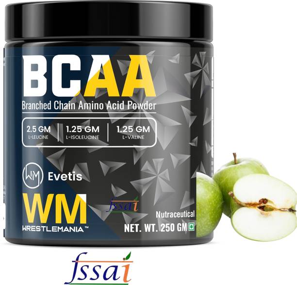 EVETIS NUTRITION BCAA [25 Servings] -100% Micronized Vegan Muscle Recovery & Endurance BCAA