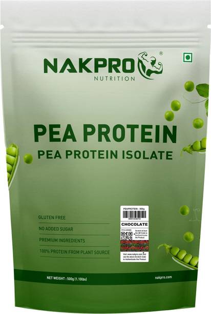 Nakpro Vegan Pea Protein Powder for Muscle Gain and Recovery | Nutrition Supplement | Plant-Based Protein