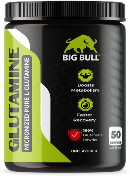 Big Bull (50 Serving) For Muscle Recovery and Growth Glutamine