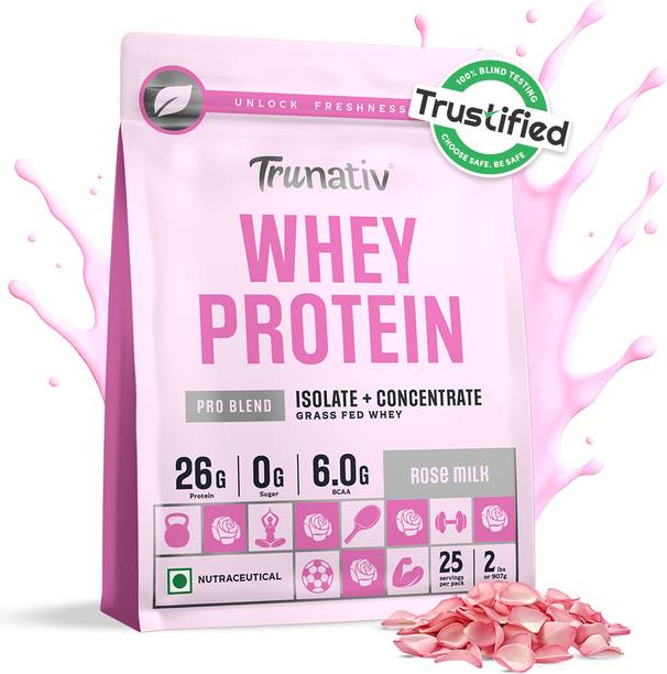 TruNativ Concentrate & Isolate Pro Blend, 26g Protein, No Sugar, Pre Workout Whey Protein
