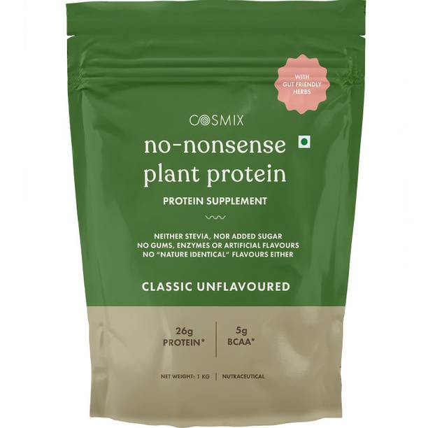 COSMIX No Nonsence Organic Pea & Rice Isolate Vegan No Added Sugar Plant-Based Protein