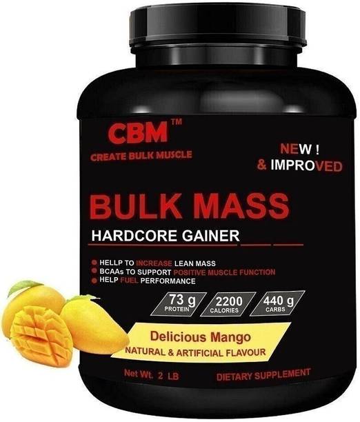 CBM Hardcore Weight Gainer Mango 2lb Weight Gainers/Mass Gainers