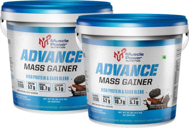 Muscle Power ADVANCE MASS GAINER 5KG PACK OF 2 Weight Gainers/Mass Gainers