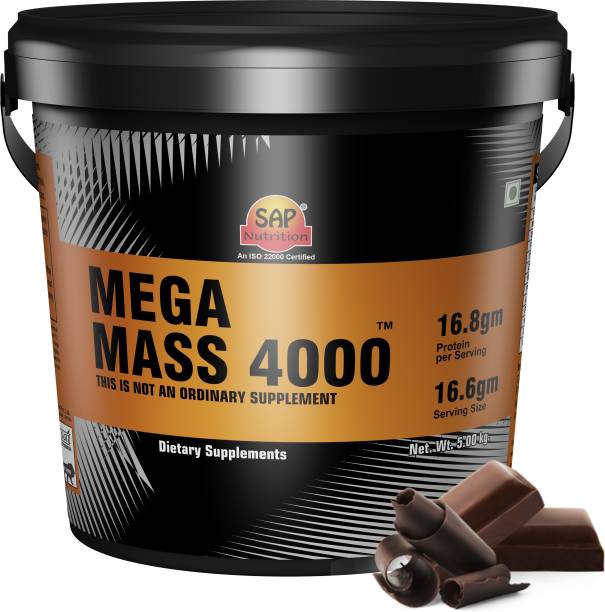 SAP Nutrition Mega Mass Chocolate Flavor 5kg Weight Gainers/Mass Gainers