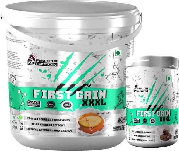 Arscor First Gain- Mass Gainer & Freebies 1kg First Gain Weight Gainers/Mass Gainers