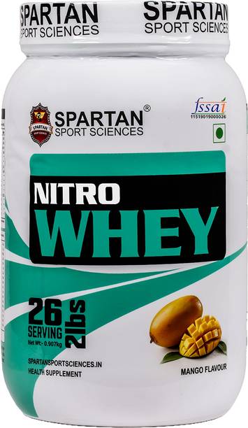 Spartan Sport Sciences Nitro Whey Protein Powder | Gym Protrein Powder for Men & Women | Whey Protein