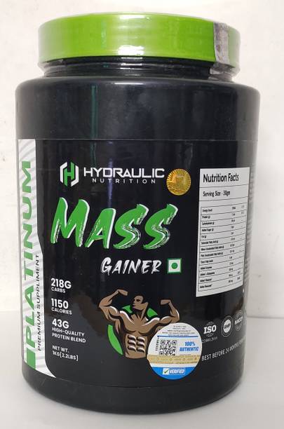 Hydraulic Nutrition Mass Gainer For Real Bulk Muscle Gain With High Calories 1016(FruitPunch 2.2Lbs) Weight Gainers/Mass Gainers