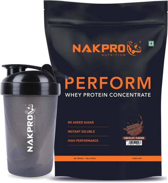 Nakpro Perform Whey Protein Concentrate with Protein Shaker Bottle Whey Protein