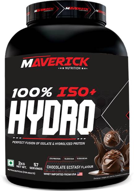 MAVERICK NUTRITION 100% ISO + HYDRO Perfect Fusion Of Isolate & Hydrolyzed Protein 57 Servings Whey Protein
