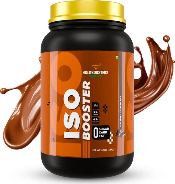Hulkbooster ISO Booster Whey Protein Isolate, 31g Protein, 5.5 BCAA, 4.5g Glutamine Acid Whey Protein