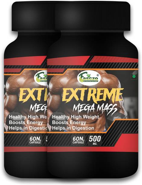 Fasczo Extreme Mega Weight Gain Capsule Muscle Gainer Product , Mass Protein Supplement Weight Gainers/Mass Gainers