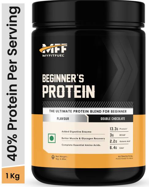 MyFitFuel Advance Beginner's Protein- 1 Kg (2.2 lbs) Double Chocolate Protein Blends