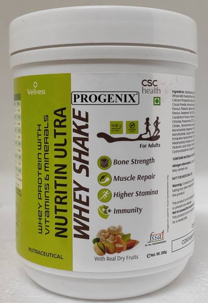 Progenix NUTRITIN ULTRA SUGAR FREE WHEY PROTEIN SHAKE FOR BONES,BRAIN,STAMINA,MUSCLE, Whey Protein