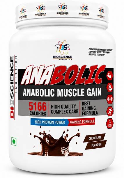 Bioscience Nutrition Anabolic Muscle Gain Weight Gainer Powder with Whey Protein, Weight Gainers/Mass Gainers